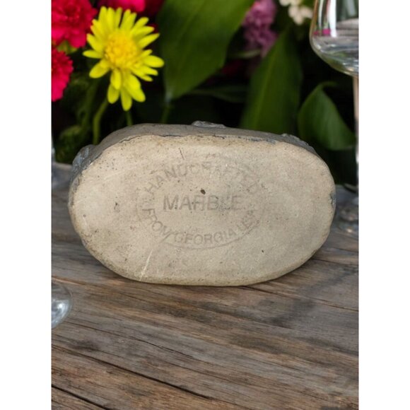 Georgia Marble Handcrafted Mini Church Sculpture By R. Ruth 1986 - Picture 7 of 9